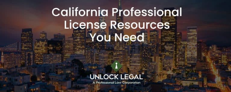 California Professional License Resources You Need