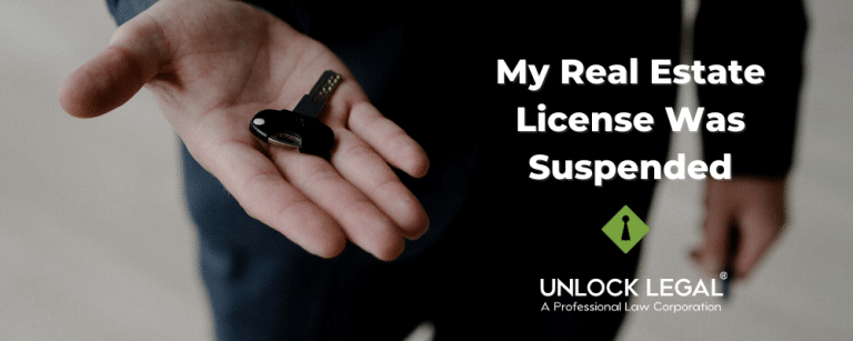 My Real Estate License Was Suspended